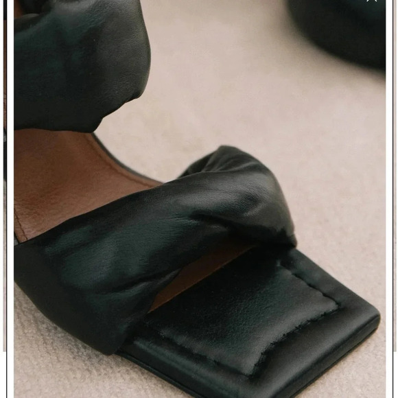 Alohas Black Double Strap Sandals - Picture 6 of 13
